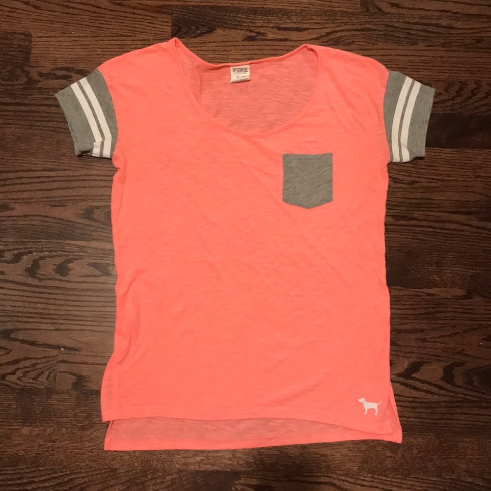 PINK Victorias’s Secret pink short sleeve shirt XS
